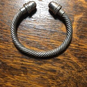 Silver Twisted Cable Bracelet solid and substantial